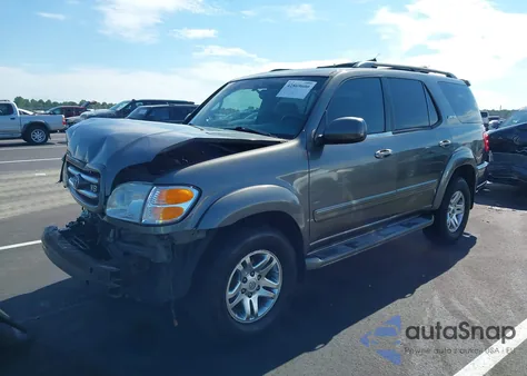 2004 Toyota Sequoia Limited V8 из США, поврежденный, VIN 5TDBT48A84S232501